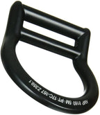 Fusion Climb Bent Aluminum Slotted Light Weight D-Ring for 1 3/4" Webbing Matte Black 10-Pack
