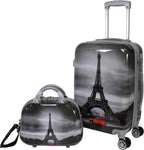 Destination Collection 2-Piece Carry-On Luggage Set, Paris, One Size