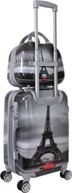 Destination Collection 2-Piece Carry-On Luggage Set, Paris, One Size