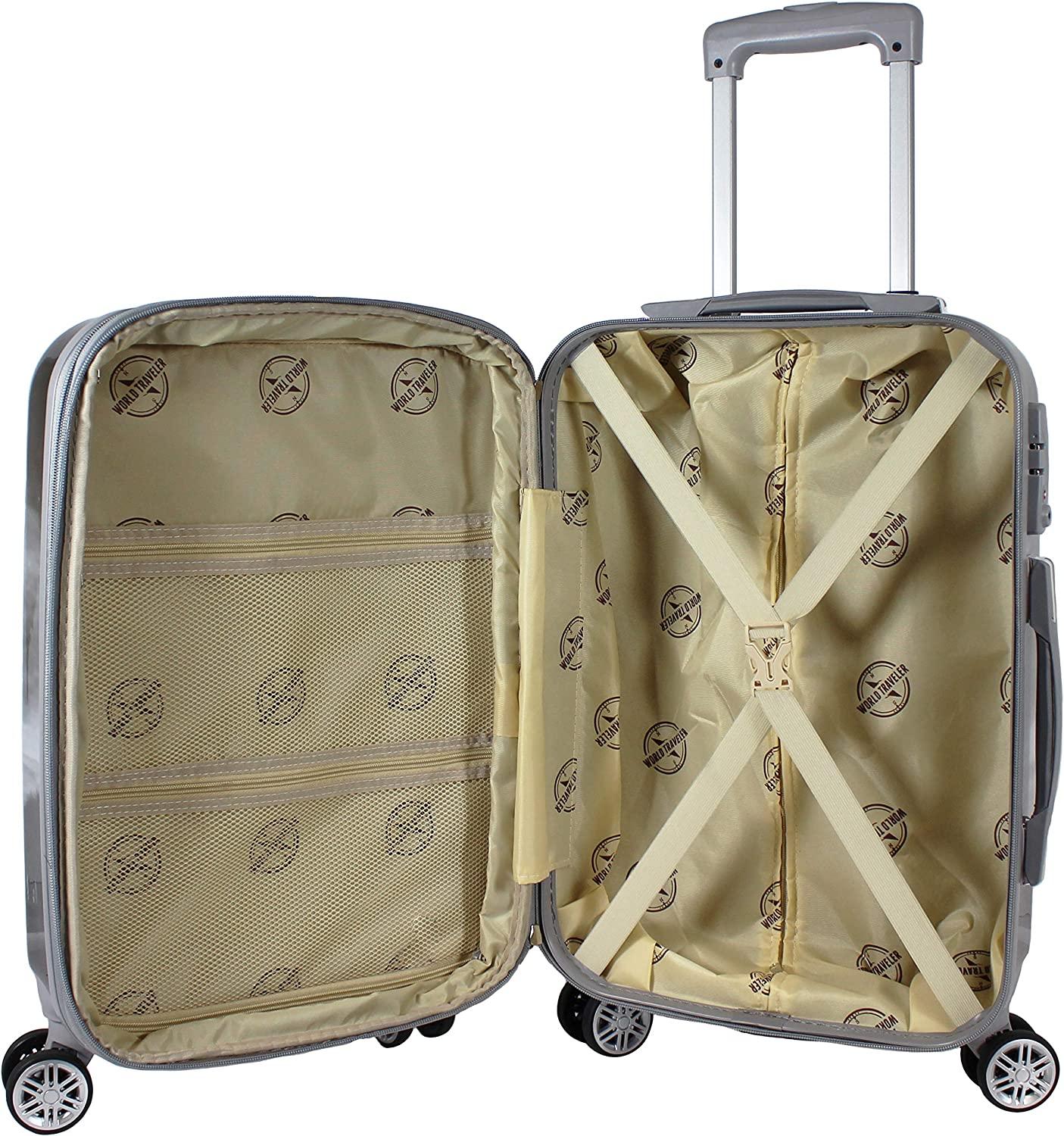 Destination Collection 2-Piece Carry-On Luggage Set, Paris, One Size