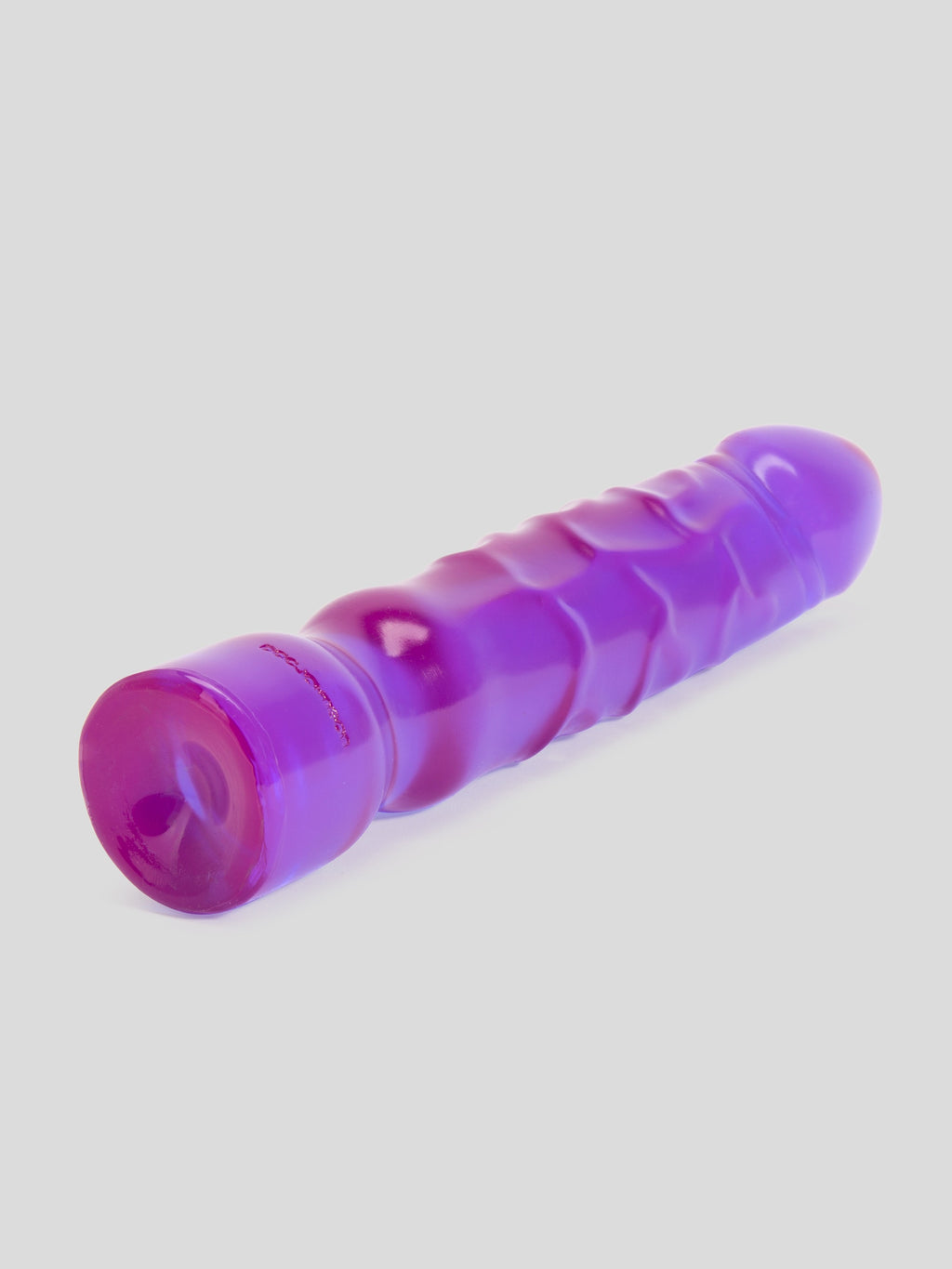Doc Johnson Crystal Jellies Realistic Dildo 12 Inch, Purple