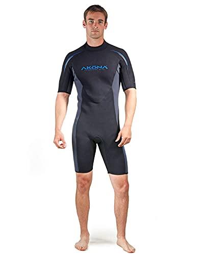 AKONA Mens 3mm Tropical Water Shorty Wetsuit - X-Large