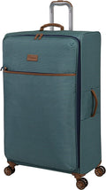 Beach Stripes 34" Softside Checked 8 Wheel Spinner, Teal