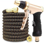 HMBB Garden Hose Nozzles, Upgraded Portable Expandable Water Hose Telescopic Garden Hose Rubber Hose Multi-Function Nozzle High Pressure Water Gun Car Wash Gardening Watering