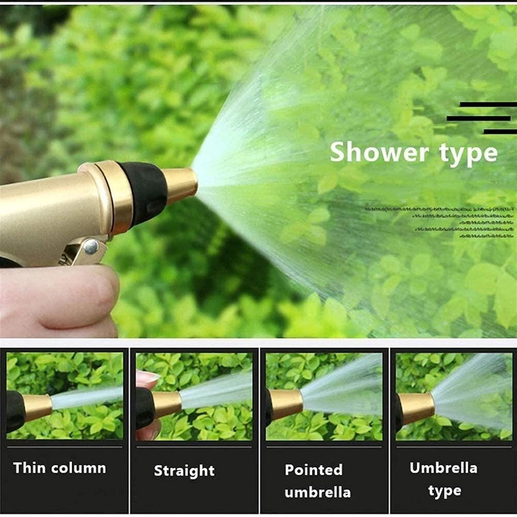 HMBB Garden Hose Nozzles, Upgraded Portable Expandable Water Hose Telescopic Garden Hose Rubber Hose Multi-Function Nozzle High Pressure Water Gun Car Wash Gardening Watering