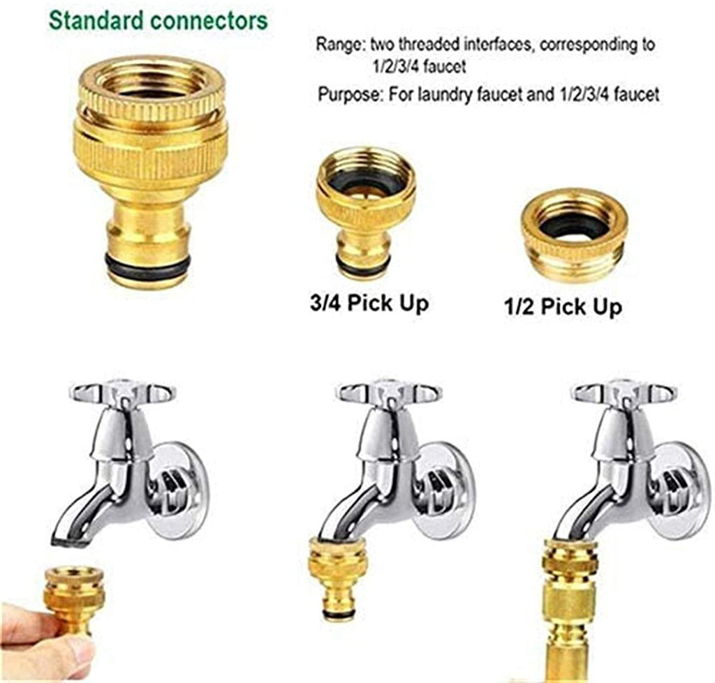 HMBB Garden Hose Nozzles, Upgraded Portable Expandable Water Hose Telescopic Garden Hose Rubber Hose Multi-Function Nozzle High Pressure Water Gun Car Wash Gardening Watering