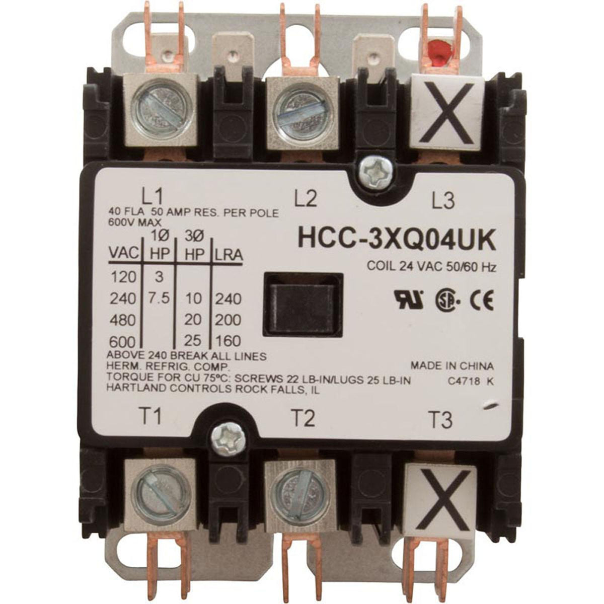 PENTAIR POOL PRODUCTS Contactor 3 Phase