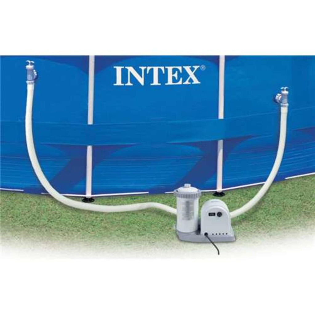 18' x 48" Metal Frame Above-Ground Swimming Pool Set with Filtration Pump