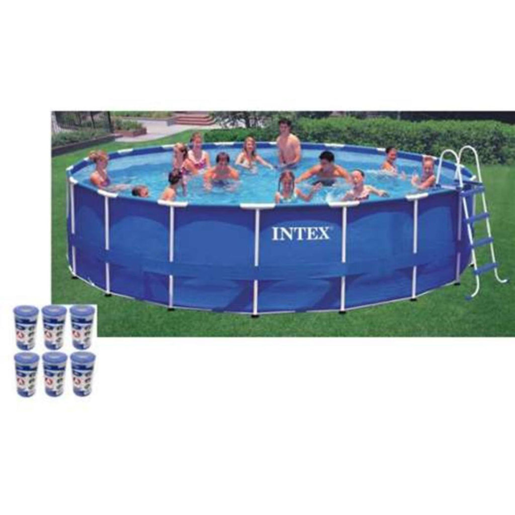 18' x 48" Metal Frame Above-Ground Swimming Pool Set with Filtration Pump