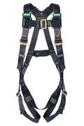 MSA 10163305 Workman Arc Flash Full Body Harness with Back Web Loop, Crossover, Tongue Leg Buckle, Rubber Covers, Super X-Large