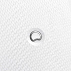 Clavel Hardside Expandable Luggage with Spinner Wheels, White, Checked-Medium 25 Inch