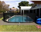 in-ground pool safety fence 4 ft. x 12 ft. section diy install child safety new