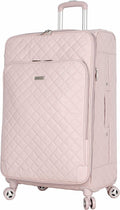 Luggage Hardside Large 28" Suitcase with Spinner Wheels (28in, Quilt Pink)