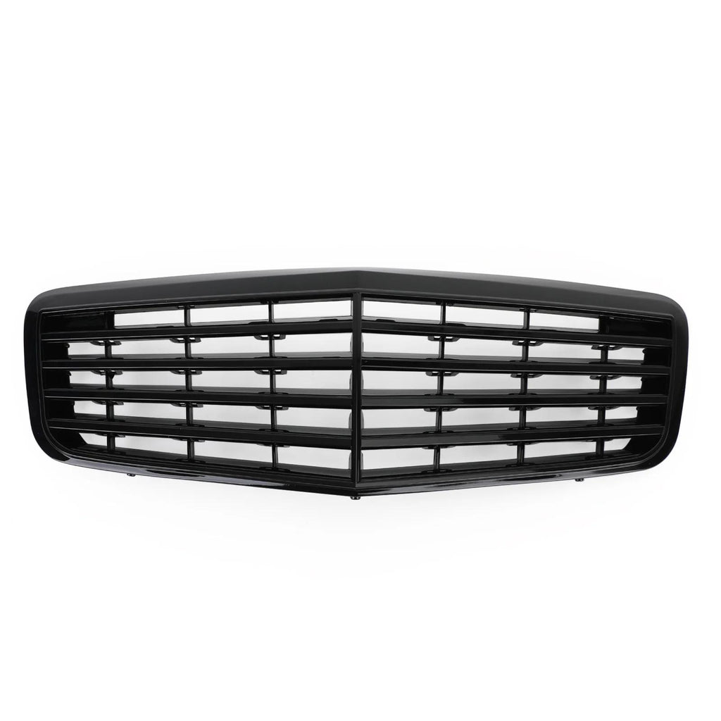2007-2009 W211 E350 E500 E63 AMG Benz Front Bumper Grille Grill Replacement Gloss Black Generic