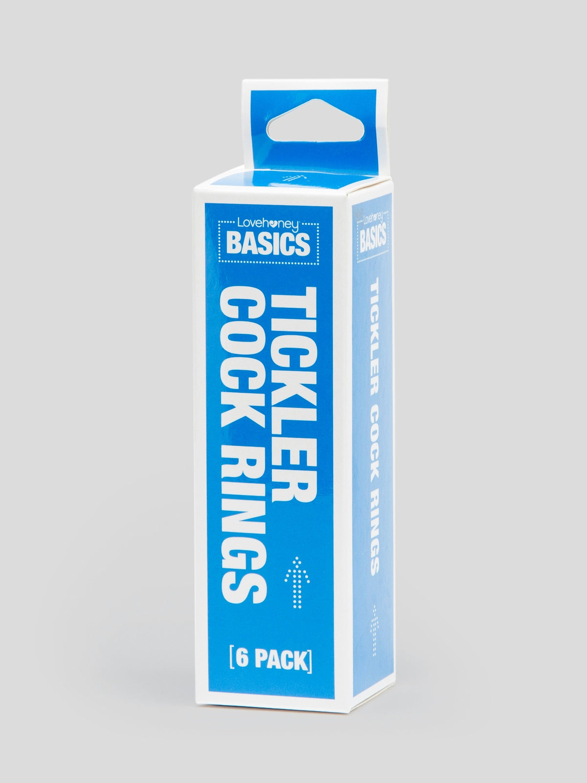 BASICS Tickler Cock Ring Multipack (6 Count), Blue