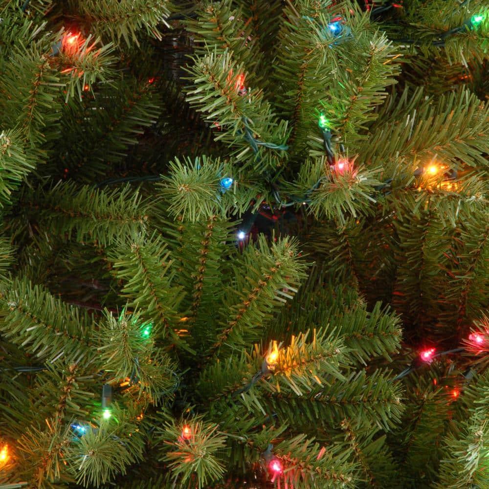 6.5 ft. North Valley Spruce Artificial Christmas Tree with Multicolor Lights