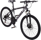 Adult Mountain Bike,26 Inch 21 Speed MTB Bikes,Aluminum Frame,Linear Pull Brakes,Full Suspension Non-Slip Bicycle for Man Woman