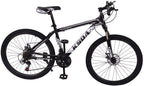 Adult Mountain Bike,26 Inch 21 Speed MTB Bikes,Aluminum Frame,Linear Pull Brakes,Full Suspension Non-Slip Bicycle for Man Woman