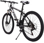 Adult Mountain Bike,26 Inch 21 Speed MTB Bikes,Aluminum Frame,Linear Pull Brakes,Full Suspension Non-Slip Bicycle for Man Woman