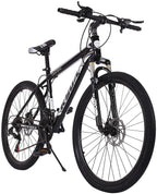 Adult Mountain Bike,26 Inch 21 Speed MTB Bikes,Aluminum Frame,Linear Pull Brakes,Full Suspension Non-Slip Bicycle for Man Woman