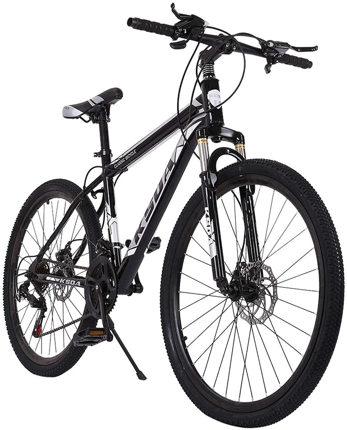 Adult Mountain Bike,26 Inch 21 Speed MTB Bikes,Aluminum Frame,Linear Pull Brakes,Full Suspension Non-Slip Bicycle for Man Woman