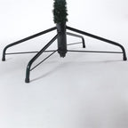 Luxen Home Pre-Lit Clear LED 7ft Artificial Flocked Christmas Tree with Metal Stand