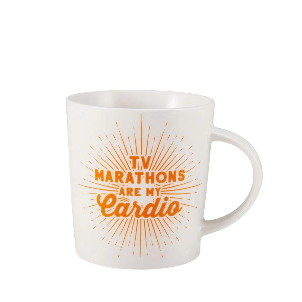 Sentiment Mugs TV Marathons Are My Cardio Mug