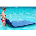 Kelsyus Floating Island Lounger Water Mat with Durable, Peel Resistant, Easy Roll Foam Sized for 2 Adults for Pool and Lake