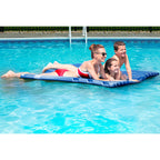 Kelsyus Floating Island Lounger Water Mat with Durable, Peel Resistant, Easy Roll Foam Sized for 2 Adults for Pool and Lake