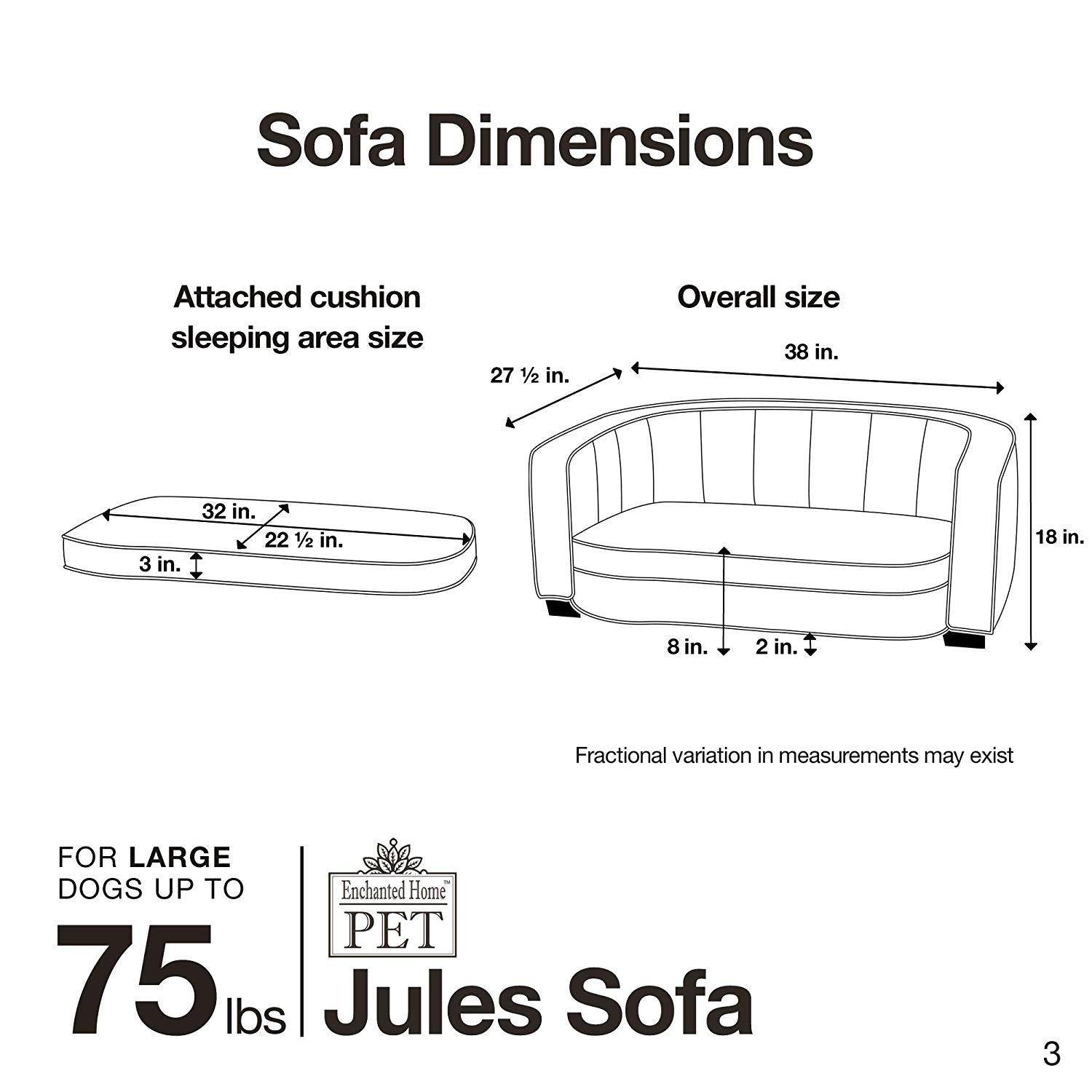 Enchanted Home Pet Jules Pet Sofa