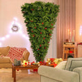 7.4FT 1500 Tips Xmas Christmas Tree Artificial Festival Spruce Decorations PVC