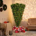7.4FT 1500 Tips Xmas Christmas Tree Artificial Festival Spruce Decorations PVC