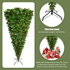 7.4FT 1500 Tips Xmas Christmas Tree Artificial Festival Spruce Decorations PVC