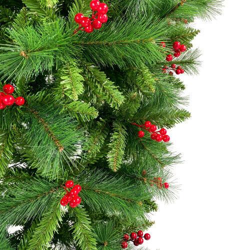 7.4FT 1500 Tips Xmas Christmas Tree Artificial Festival Spruce Decorations PVC