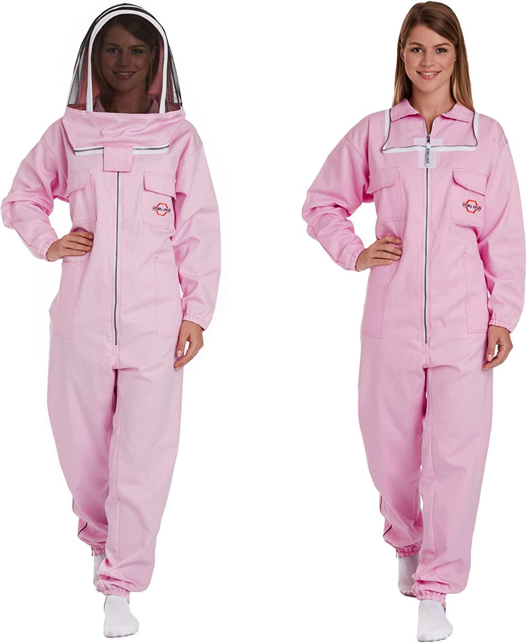 natural apiary - apiarist beekeeping suit with 1 x non-flammable fencing veil mesh - total protection for backyard &amp; beginner bee keepers