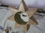 Beige/Tan Ceramic Christmas Tree 34  Atlantic Mold 3 TIER A834