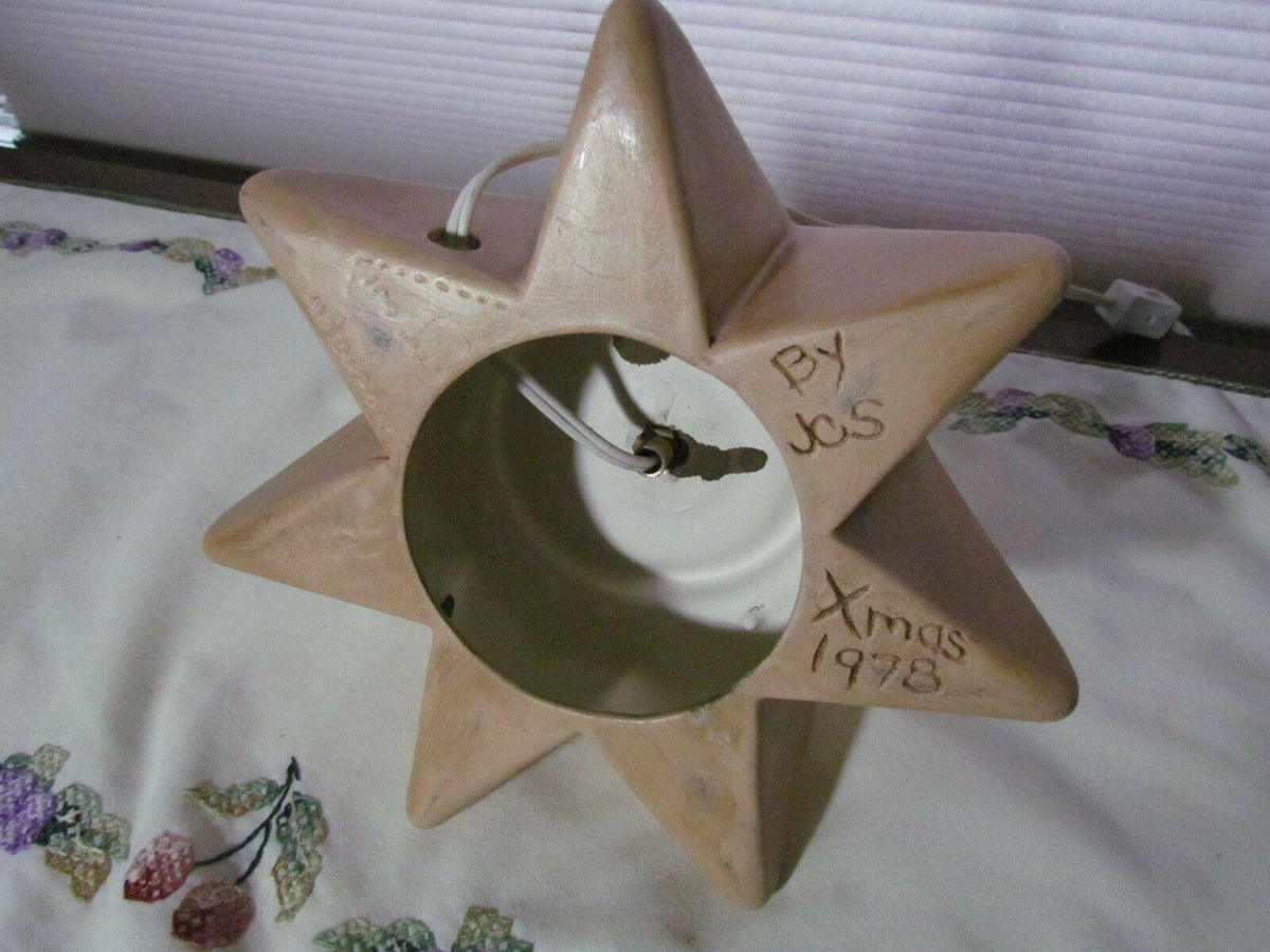 Beige/Tan Ceramic Christmas Tree 34  Atlantic Mold 3 TIER A834
