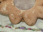 Beige/Tan Ceramic Christmas Tree 34  Atlantic Mold 3 TIER A834