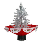 29 in. White Christmas Tree with Star Topper and Umbrella Base