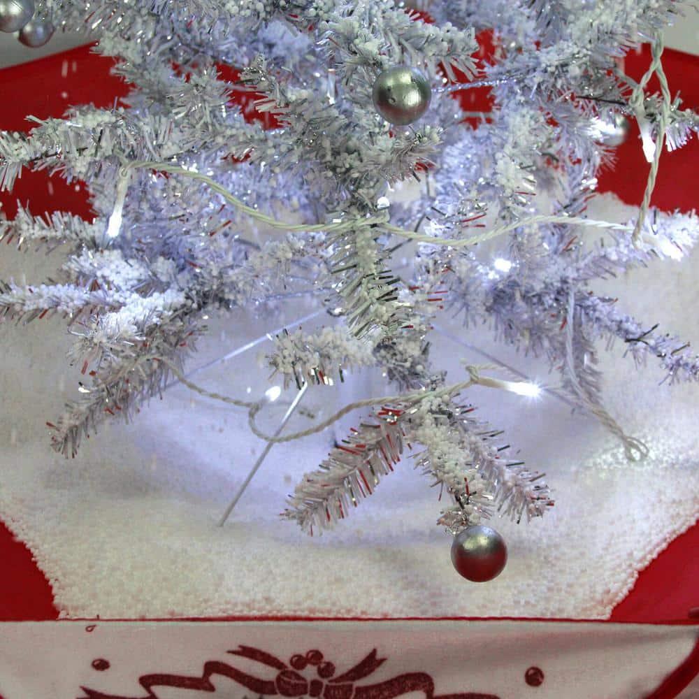 29 in. White Christmas Tree with Star Topper and Umbrella Base