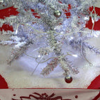 29 in. White Christmas Tree with Star Topper and Umbrella Base