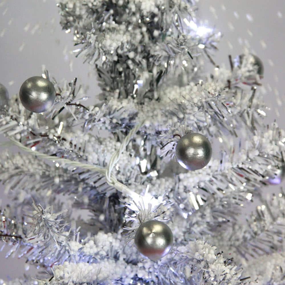 29 in. White Christmas Tree with Star Topper and Umbrella Base