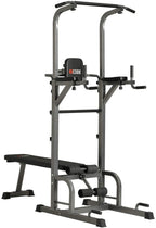 Kicode Power Tower with Bench, Pull Up Bar Dip Station, Height Adjustable Pull Up Tower, Multifunctional Training for Indoor Home Gym