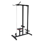 Abcnature Exercise Pulldown Weight Machine Adjustable Height Body Lat Pull Down Machine Low Bar Cable for Strengthening Many Muscle Groups Max Capacity 395lb Black