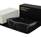 Retro Imitation Wood Polarized Sunglasses