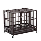 Bestmart INC Heavy Duty Dog CaCrate Kennel Metal Pet Playpen Portable w/Tray