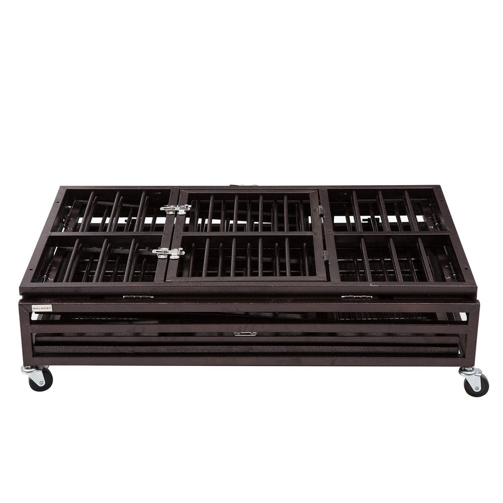 Bestmart INC Heavy Duty Dog CaCrate Kennel Metal Pet Playpen Portable w/Tray