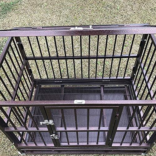 Bestmart INC Heavy Duty Dog CaCrate Kennel Metal Pet Playpen Portable w/Tray