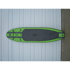 10 ft. Green PVC SUP Inflatable Backpack Paddle Board Sport with Adjustable Paddle