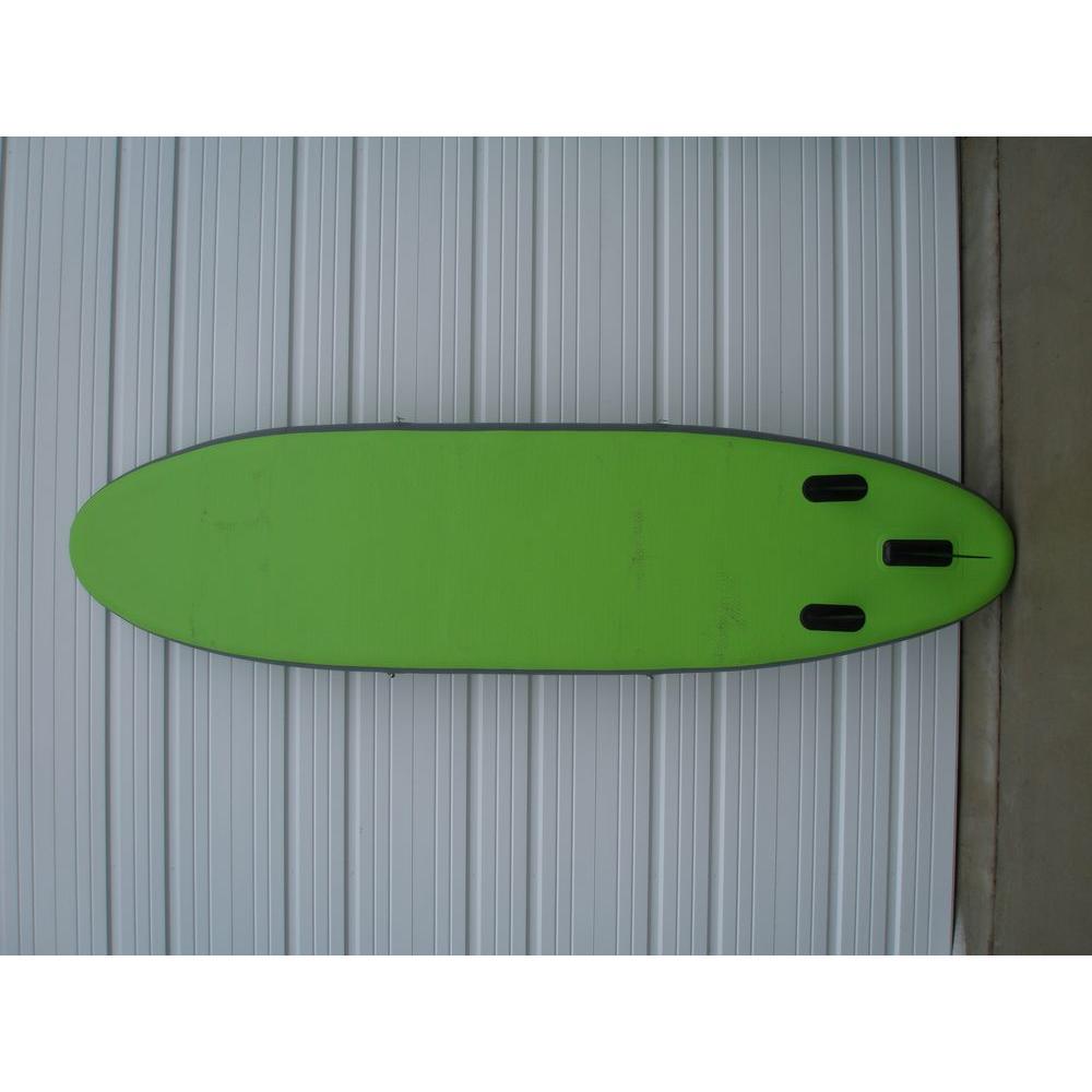10 ft. Green PVC SUP Inflatable Backpack Paddle Board Sport with Adjustable Paddle